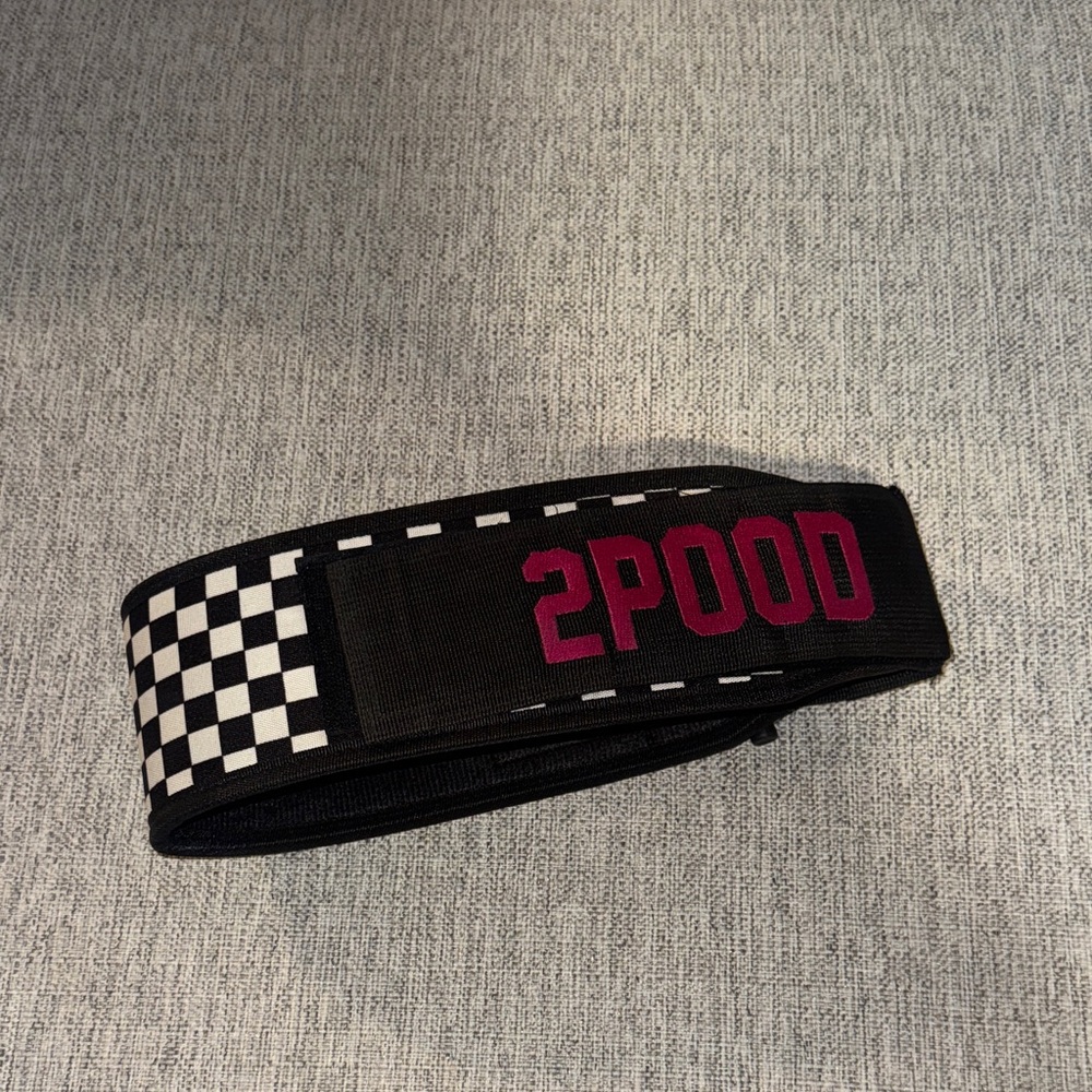 2POOD Black and White Checkered Belt